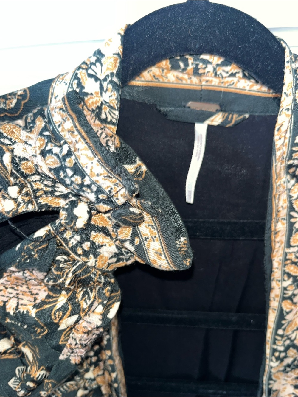 Free People Kailin Floral Print Kimono with Fringe - Picture 2 of 6